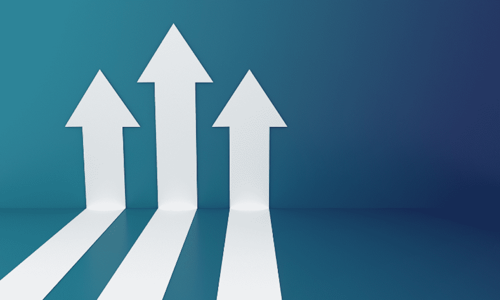 Arrows going up the wall